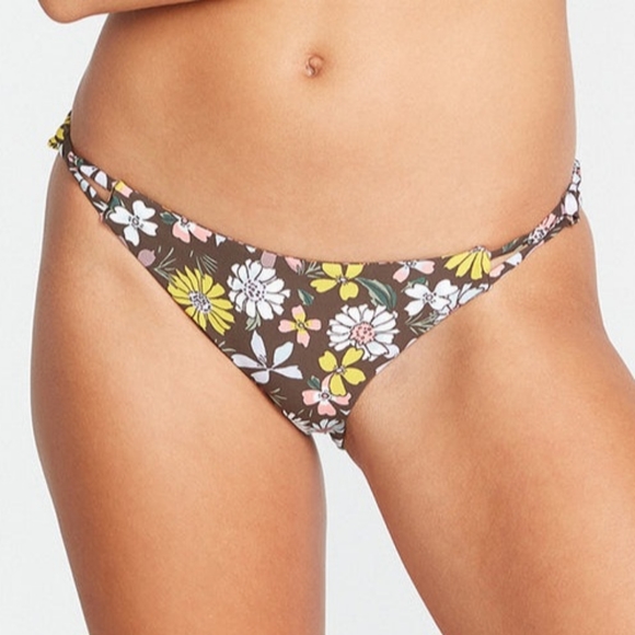 🏝VOLCOM DAIZED REVERSIBLE HIPSTER BIKINI BOTTOM SIZE S - Picture 1 of 11